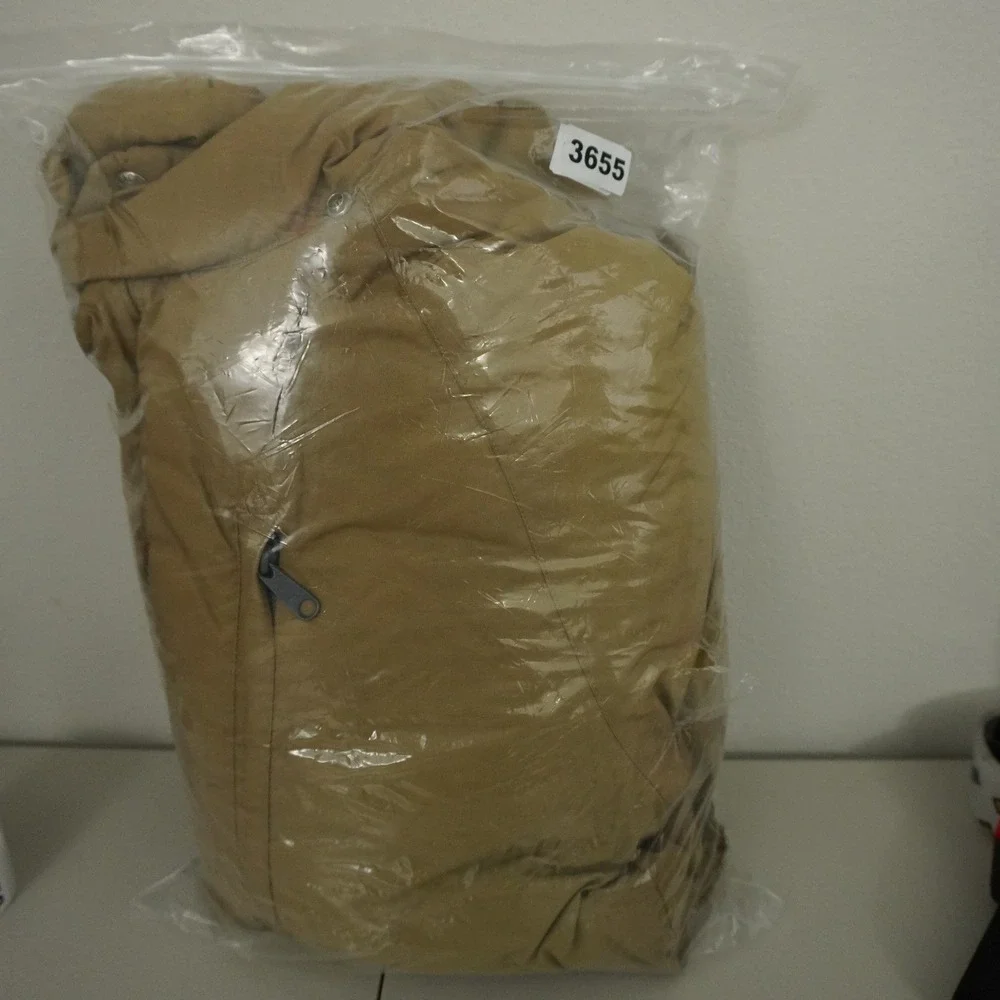 The North Face Down Puffer Parka Mens M Tan Vintage 70s Brown Label Made in USA